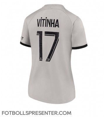Paris Saint-Germain Vitinha Ferreira #17 Borta Matchtröja Dam 2022-23 Kortärmad